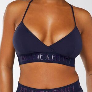 Savage x Fenty Vaporwave Forever Savage. Bralette Navy Plus Size 3X